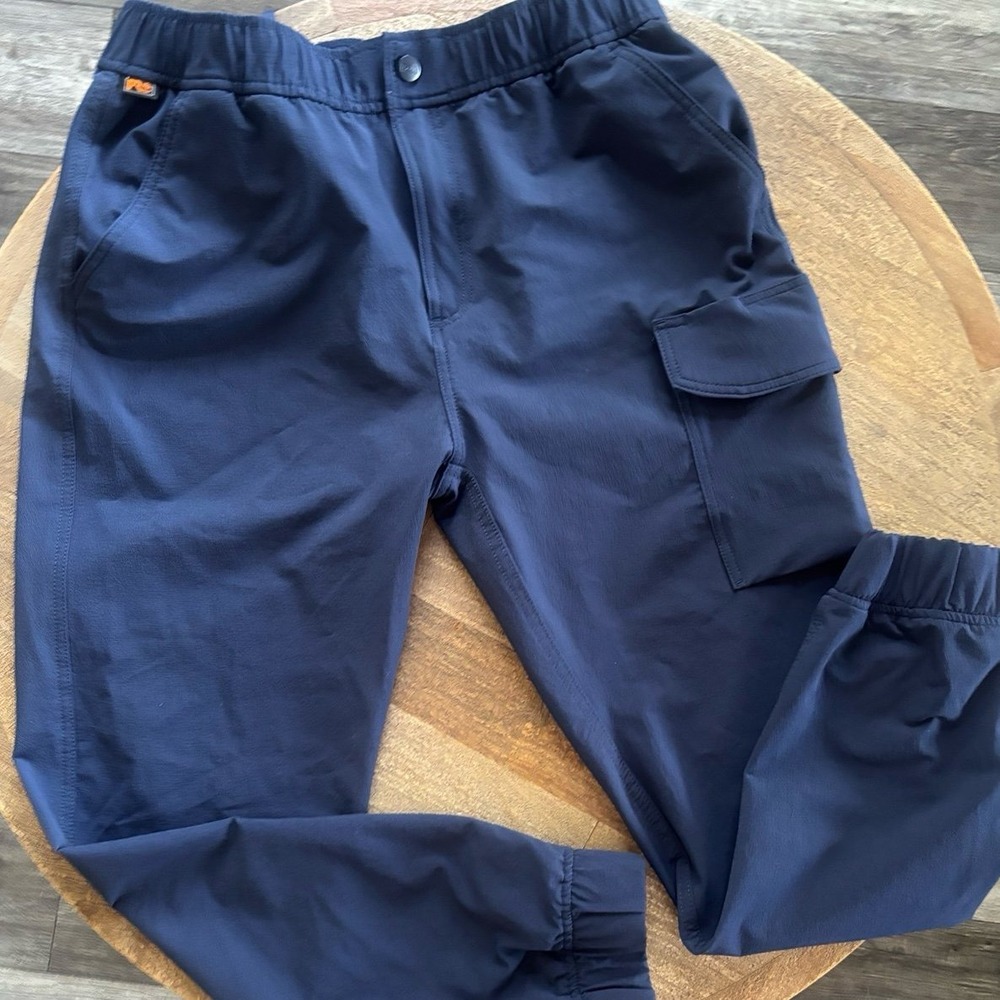 Timberland Men's Pants Size 34 Blue Waterproof Thermal Base Cold Weather Pants